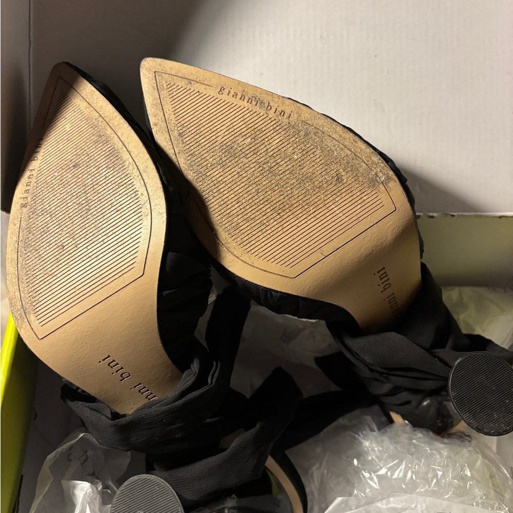 Gianni Bini Black Strappy Heels - Picture 6 of 9